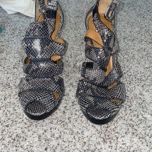 Snakeskin heels